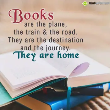 Inspirational Quotes Wishes: Books are the plane,