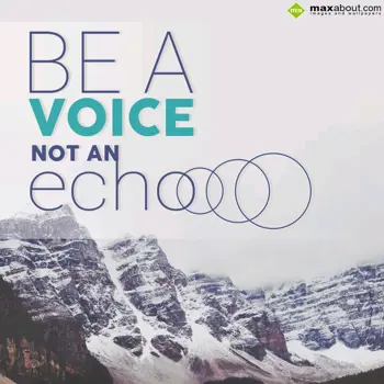 Wise Wishes: Be A Voice Not An Ec