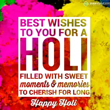 Holi Wishes Wishes: Best wishes to you f