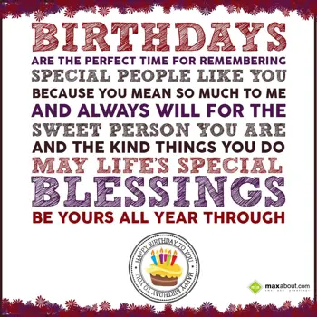 Birthday Wishes: Birthdays are the pe