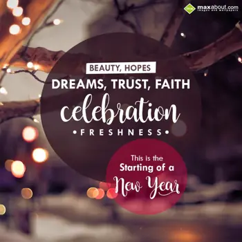 New Year Wishes: Beauty, Hopes, Dream