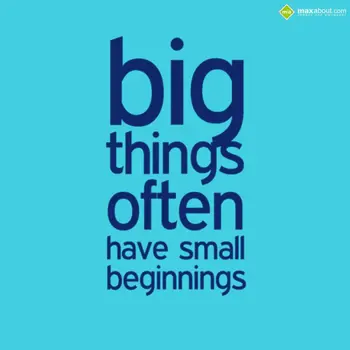 Motivational Wishes: Big things often
ha