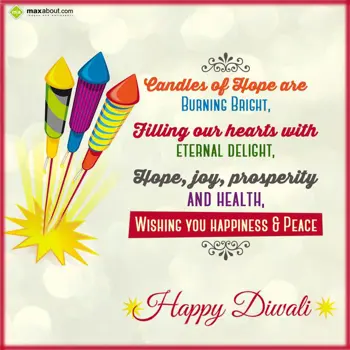 Diwali Greetings Wishes: Candles of Hope are 