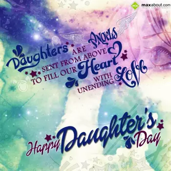 Daughters Day Wishes: Daughters are angels