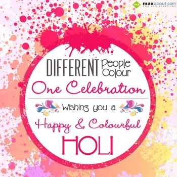 Holi Greetings Wishes: Different People
,
