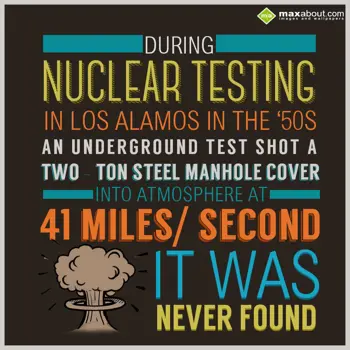 Miscellaneous Facts Wishes: During nuclear testi