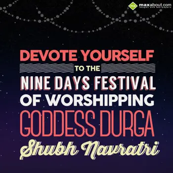 Navratri Wishes Wishes: Devote yourself to t