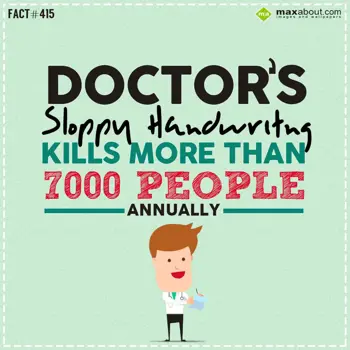 People Facts Wishes: Doctor's sloppy hand