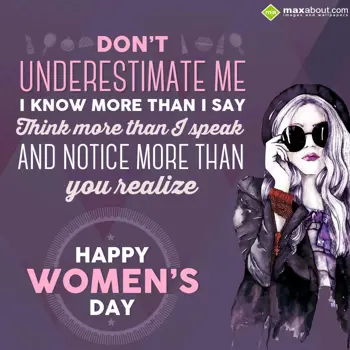 Women's Day Wishes: Don't underestimate 