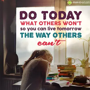 Cool Wishes: Do today what others