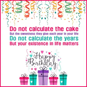 Birthday Wishes: Do not calculate the