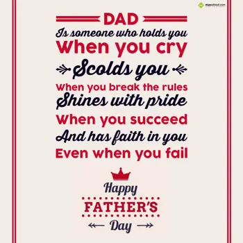 Father Day Wishes: Dad is someone who h