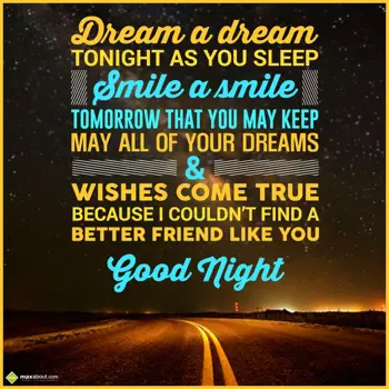 Good Night Wishes: Dream a dream tonigh