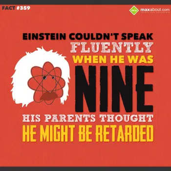 People Facts Wishes: Einstein couldn't sp