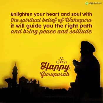 Gurpurab Wishes: Enlighten your heart