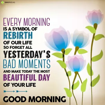 Good Morning Wishes: Every morning is a s