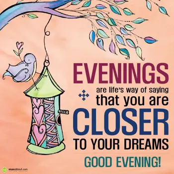 Evening Wishes: Evenings are life's 