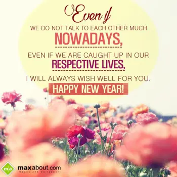 New Year Wishes Wishes: Even if we do not ta