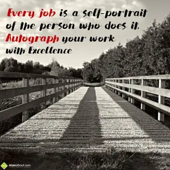 Encouragement Wishes: Every job is a self-