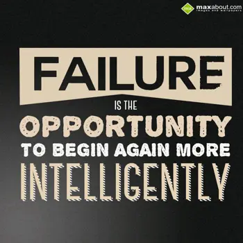 Motivational Quotes Wishes: Failure is the Oppor