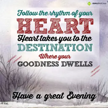 Evening Wishes: Follow the rhythm of