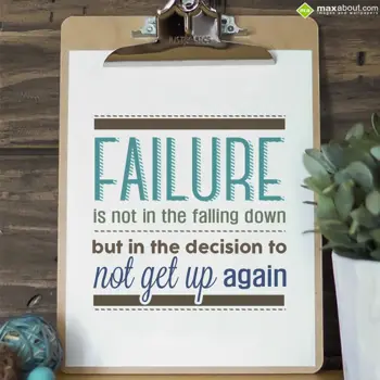 Encouragement Wishes: Failure is not in th