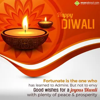 Diwali Wishes Wishes: Fortunate is the one