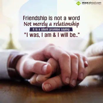 Promise Day Wishes: Friendship is not a 