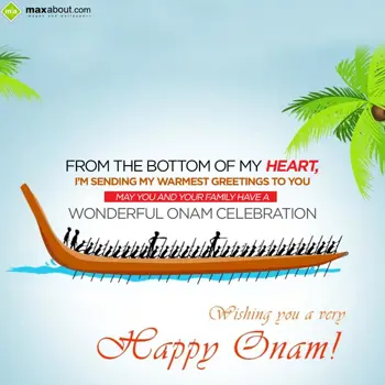 Onam Wishes: From the bottom of m