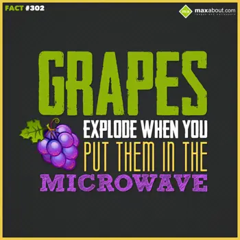 Facts Wishes: Grapes explode when 