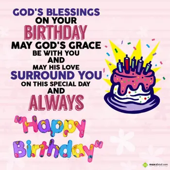 Birthday Wishes: God's blessings on y