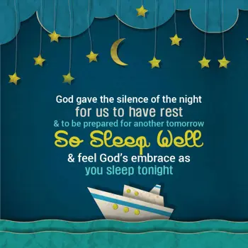 Good Night Wishes: God gave the silence