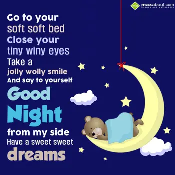 Good Night Wishes: Go to your soft soft