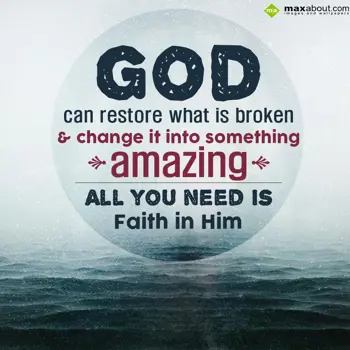 Broken Heart Wishes: God can restore what