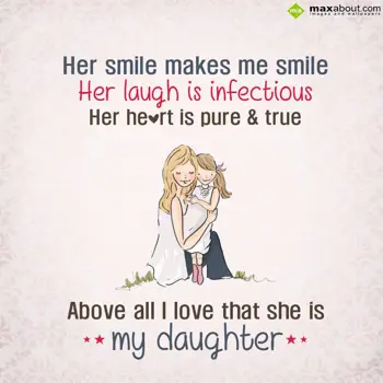 Daughters Day Wishes: Her smile makes me s