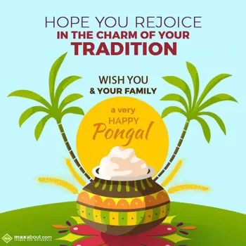 Pongal Greetings Wishes: Hope you rejoice in 