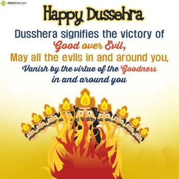 Dussehra Wishes: Happy Dussehra!
Dus