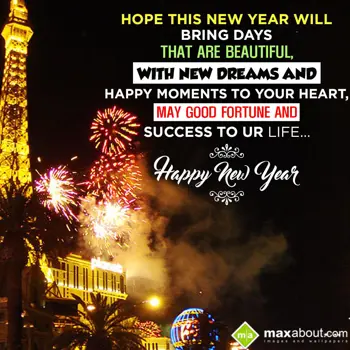 New Year Wishes Wishes: Hope this new year w