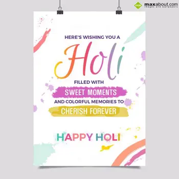 Holi Wishes Wishes: HERE'S WISHING YOU A