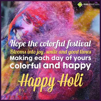 Holi Wishes: Hope the colorful fe