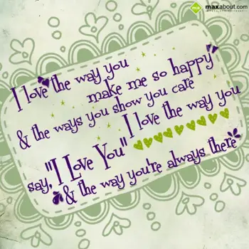 Love Wishes: I love the way you m