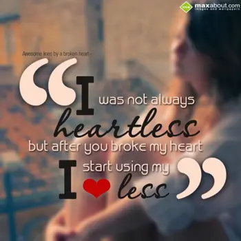 Broken Heart Wishes: Awesome Lines By A B