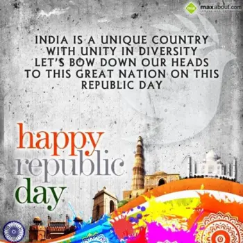 Republic Day Wishes: India is a unique co