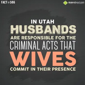 People Facts Wishes: In UTAH husbands are