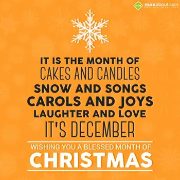 Christmas Wishes: It is the month of c