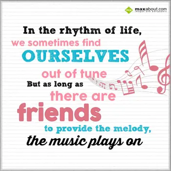 Friendship Wishes: In the rhythm of lif