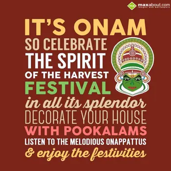 Onam Wishes: It's Onam, so celebr