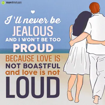 Wedding Wishes: I'll never be jealou