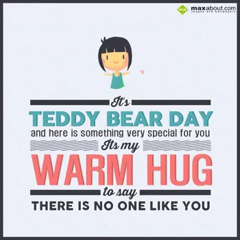 Teddy Bear Day Wishes: It's teddy bear day 