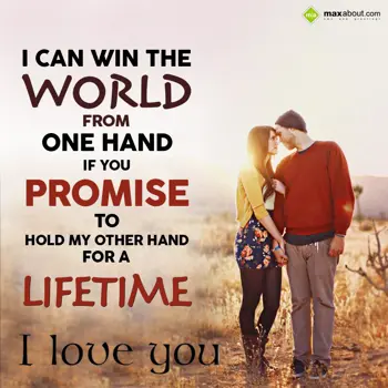 Love Wishes: I can win the world 